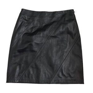 Valerie Stevens Leather Genuine Leather Mini Skirt